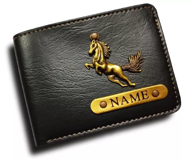 Men's Artificial Leather Personalized Wallet