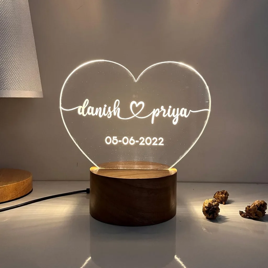 Wedding Gift Lamp Love Night Light