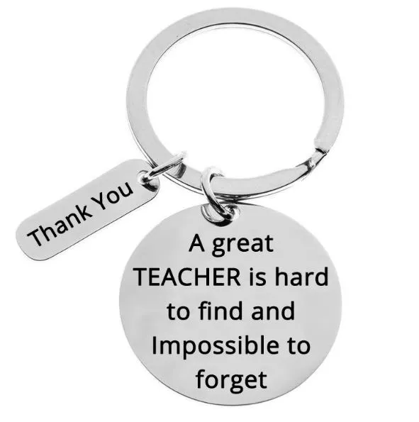 Teacher Appreciation Gifts, Show Your Teachers Appreciation, Thank You Keychain Key Ring Gifts