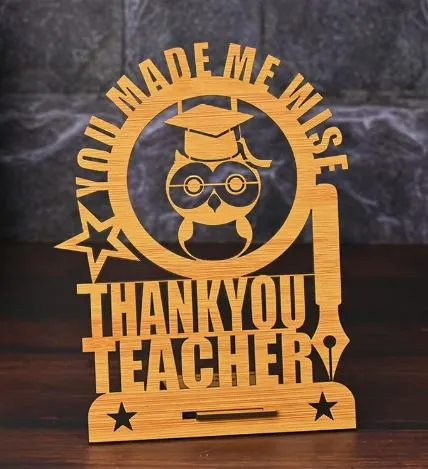 Teacher Day Wooden Decorative Table Top To Say Thankyou Teacher