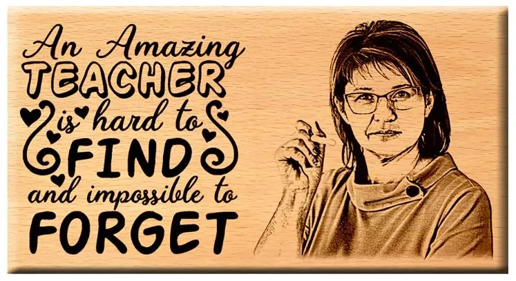 Teachers Day Surprise Gift - Customize Engraved Wooden Plaque